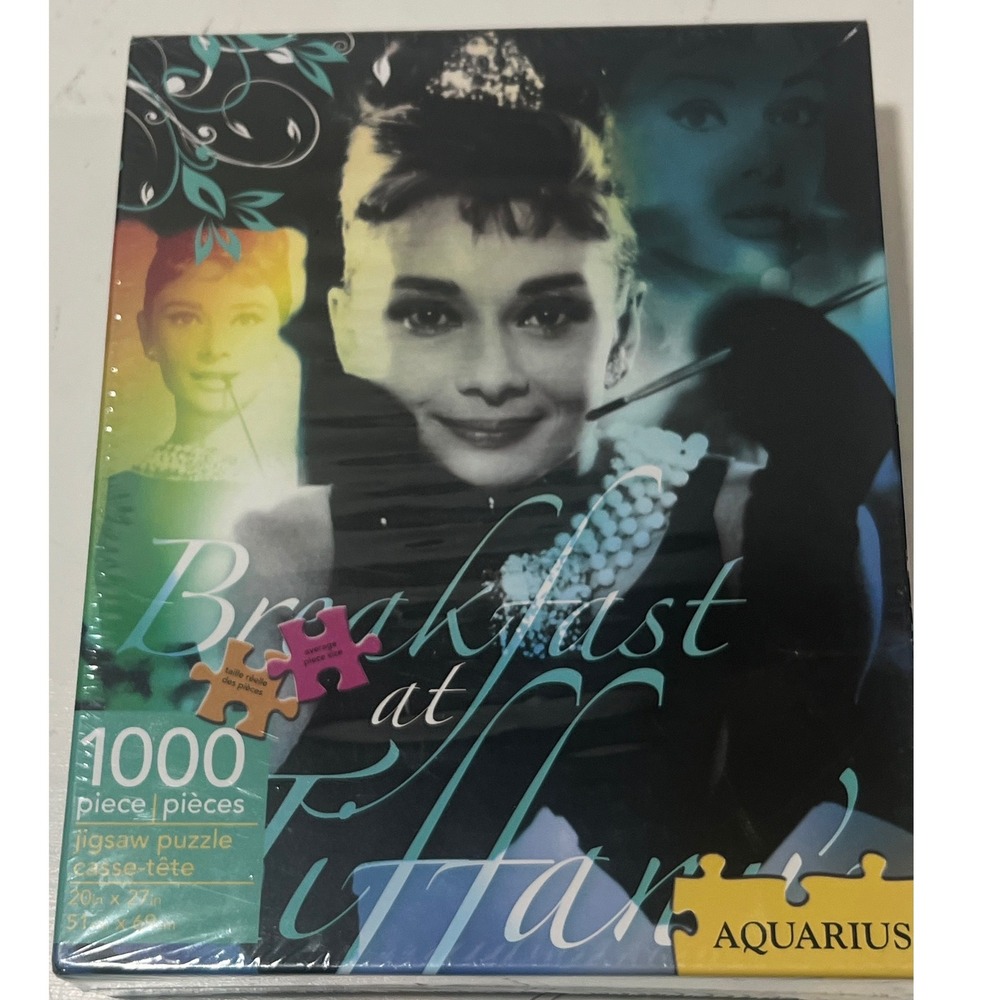 Aquarius Breakfast at Tiffany's Audrey Hepburn 1000 Piece Jigsaw Puzzle New